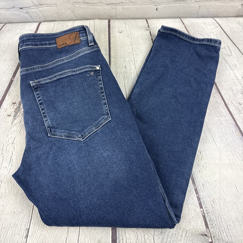 Mavi Jeans Viola High Rise Straight Leg Blue Jeans Stretch Womens 29/27